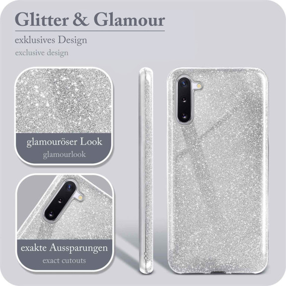 ONEFLOW Glitter Case Samsung Galaxy Note 10 mit Glitzer Look – Weiteres Produktbild 2