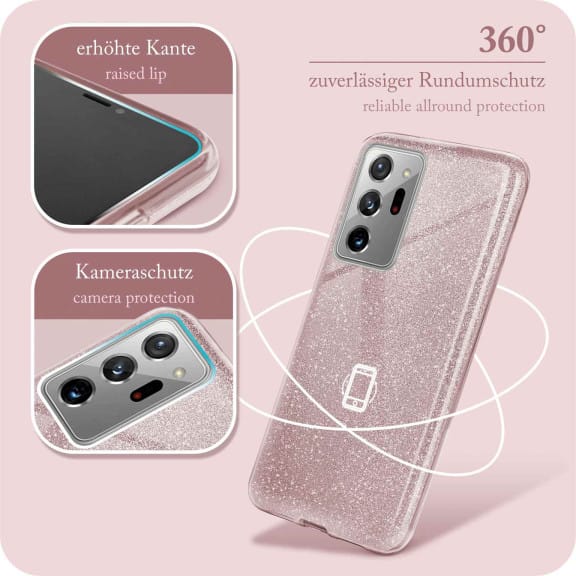 ONEFLOW Glitter Case Samsung Galaxy Note 20 Ultra 5G mit Glitzer Look – Weiteres Produktbild 5 ONEFLOW Glitter Case Samsung Galaxy Note 20 Ultra 5G mit Glitzer Look – Weiteres Produktbild 5