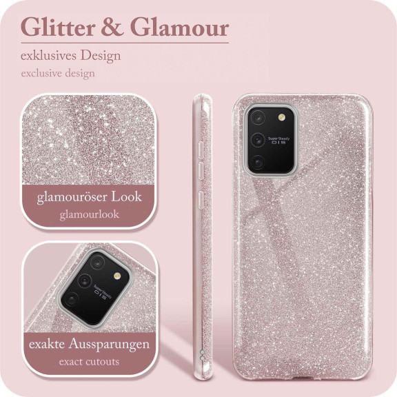 ONEFLOW Glitter Case Samsung Galaxy S10 Lite mit Glitzer Look – Weiteres Produktbild 2