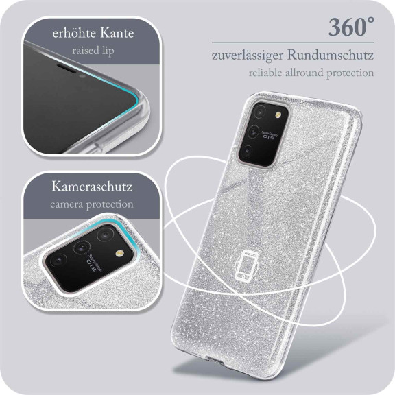 ONEFLOW Glitter Case Samsung Galaxy S10 Lite mit Glitzer Look – Weiteres Produktbild 5
