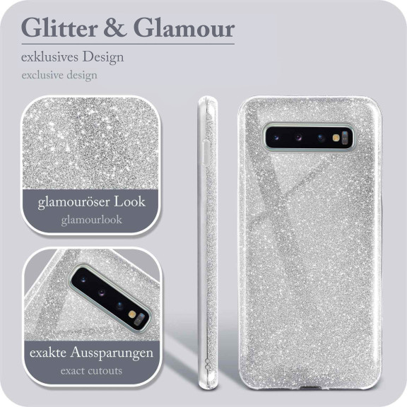 ONEFLOW Glitter Case Samsung Galaxy S10 Plus mit Glitzer Look – Weiteres Produktbild 2