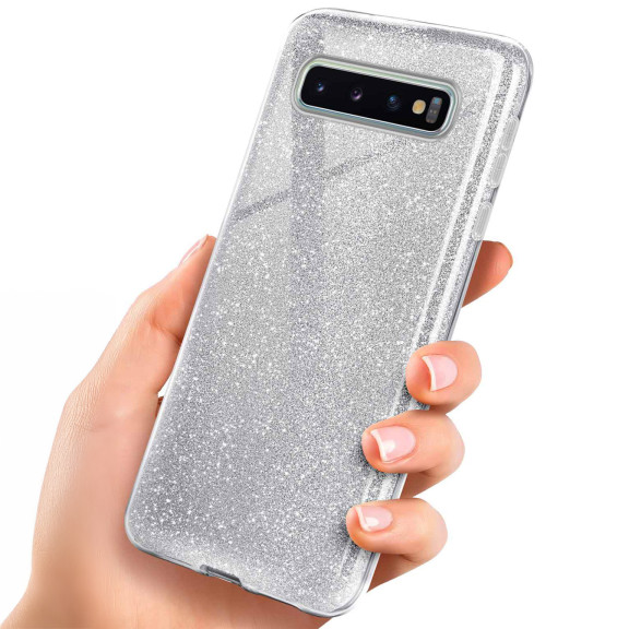 ONEFLOW Glitter Case Samsung Galaxy S10 mit Glitzer Look – Weiteres Produktbild 1