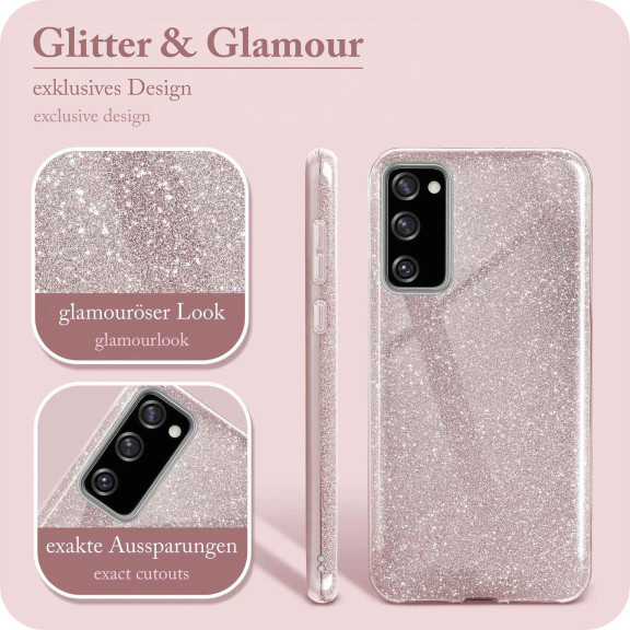 ONEFLOW Glitter Case Samsung Galaxy S20 FE mit Glitzer Look – Weiteres Produktbild 2