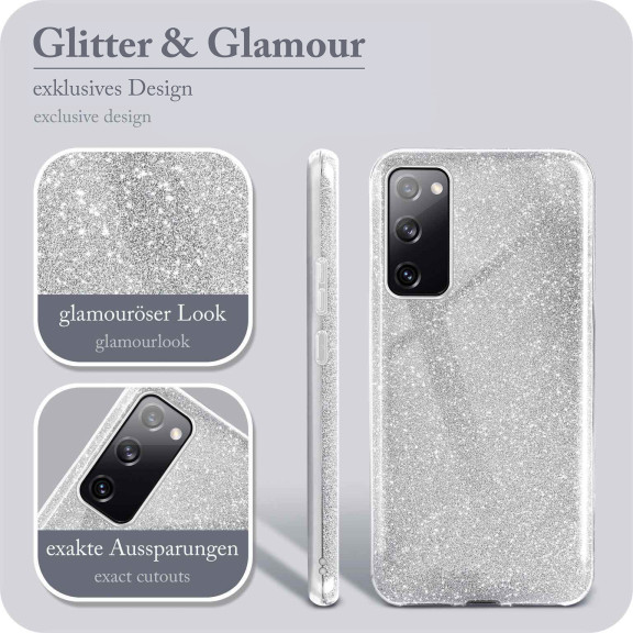 ONEFLOW Glitter Case Samsung Galaxy S20 FE 5G mit Glitzer Look – Weiteres Produktbild 2