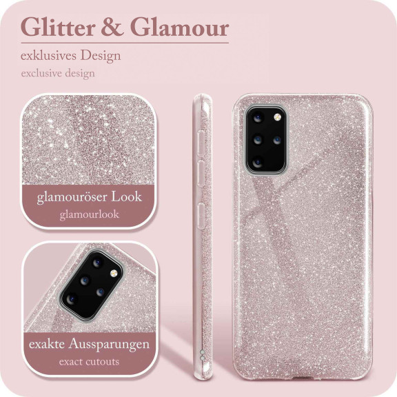 ONEFLOW Glitter Case Samsung Galaxy S20 Plus mit Glitzer Look – Weiteres Produktbild 2