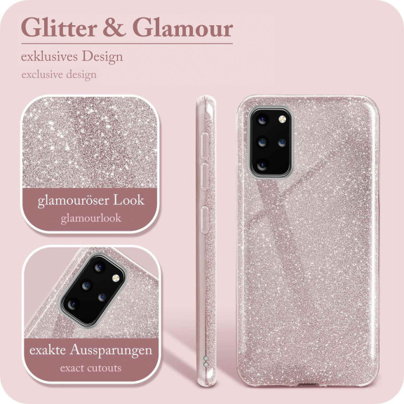 ONEFLOW Glitter Case Samsung Galaxy S20 Plus 5G mit Glitzer Look – Weiteres Produktbild 2