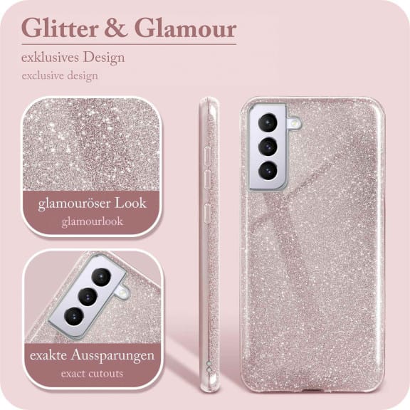 ONEFLOW Glitter Case Samsung Galaxy S21 Plus mit Glitzer Look – Weiteres Produktbild 2 ONEFLOW Glitter Case Samsung Galaxy S21 Plus mit Glitzer Look – Weiteres Produktbild 2