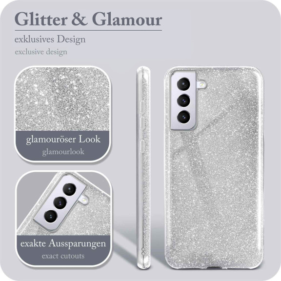 ONEFLOW Glitter Case Samsung Galaxy S21 Plus mit Glitzer Look – Weiteres Produktbild 2