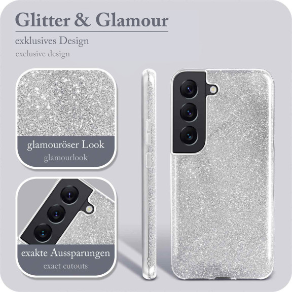 ONEFLOW Glitter Case Samsung Galaxy S22 Plus mit Glitzer Look – Weiteres Produktbild 2 ONEFLOW Glitter Case Samsung Galaxy S22 Plus mit Glitzer Look – Weiteres Produktbild 2