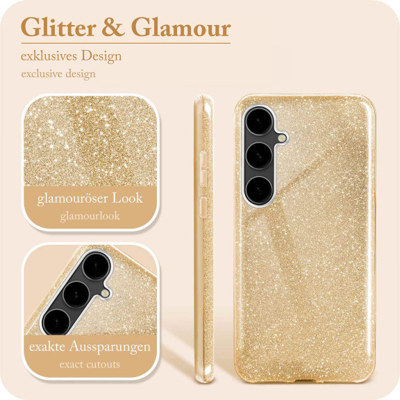 ONEFLOW Glitter Case Samsung Galaxy S23 FE mit Glitzer Look – Weiteres Produktbild 2