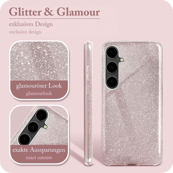 ONEFLOW Glitter Case Samsung Galaxy S23 FE mit Glitzer Look – Weiteres Produktbild 2