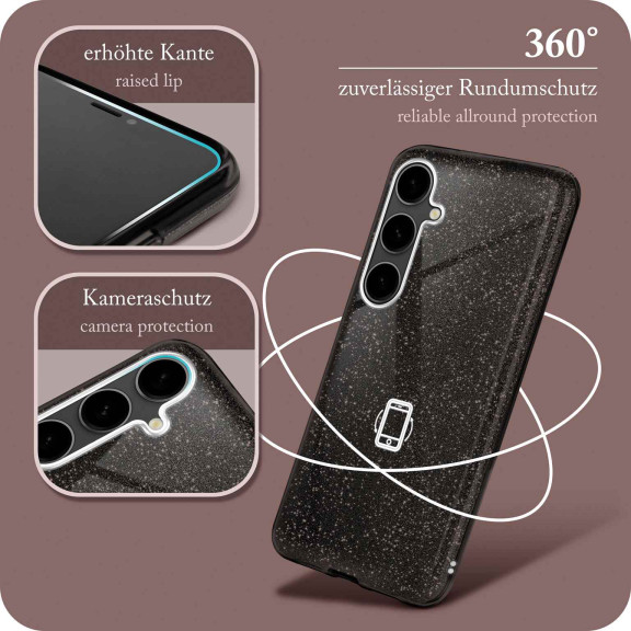 ONEFLOW Glitter Case Samsung Galaxy S23 FE mit Glitzer Look – Weiteres Produktbild 5