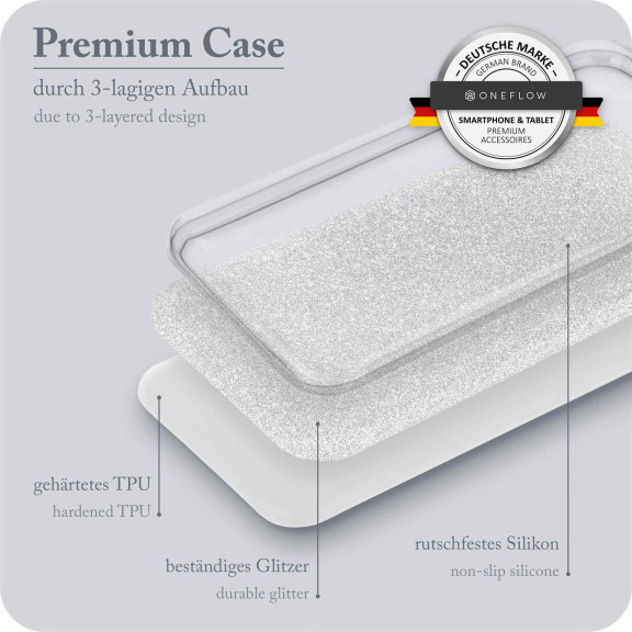 ONEFLOW Glitter Case Samsung Galaxy S23 FE mit Glitzer Look – Weiteres Produktbild 3