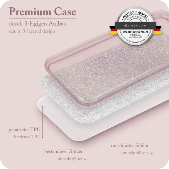 ONEFLOW Glitter Case Samsung Galaxy S23 Ultra mit Glitzer Look – Weiteres Produktbild 3