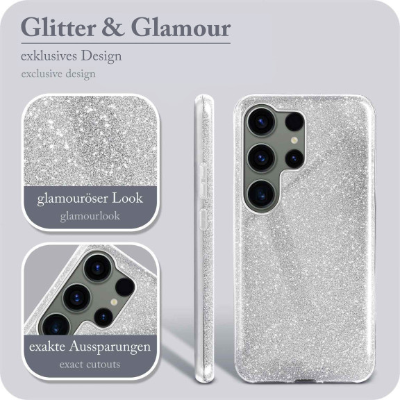 ONEFLOW Glitter Case Samsung Galaxy S23 Ultra mit Glitzer Look – Weiteres Produktbild 2