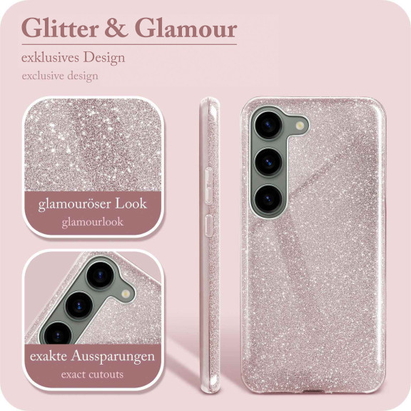 ONEFLOW Glitter Case Samsung Galaxy S23 mit Glitzer Look – Weiteres Produktbild 2