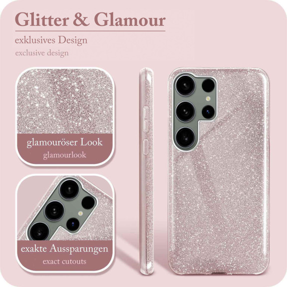 ONEFLOW Glitter Case Samsung Galaxy S24 Ultra mit Glitzer Look – Weiteres Produktbild 2