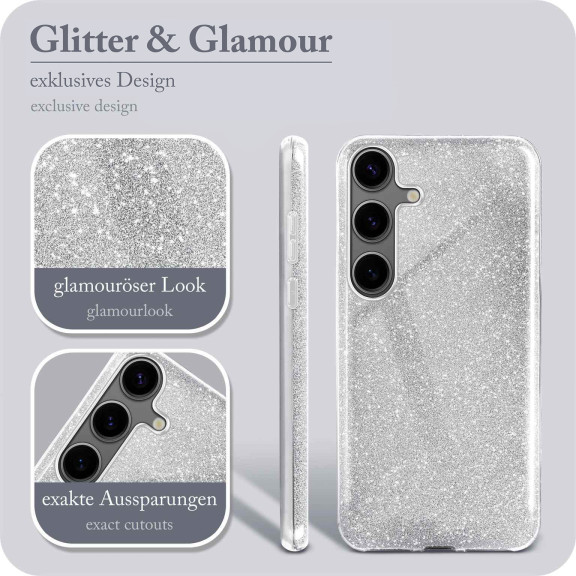 ONEFLOW Glitter Case Samsung Galaxy S24 mit Glitzer Look – Weiteres Produktbild 2