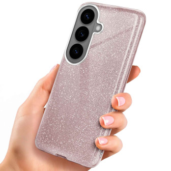 ONEFLOW Glitter Case Samsung Galaxy S26 Plus mit Glitzer Look – Gloss-Rosé