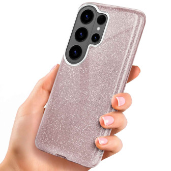 ONEFLOW Glitter Case Samsung Galaxy S26 Ultra mit Glitzer Look – Gloss-Rosé