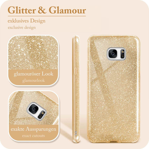 ONEFLOW Glitter Case Samsung Galaxy S7 mit Glitzer Look – Weiteres Produktbild 2