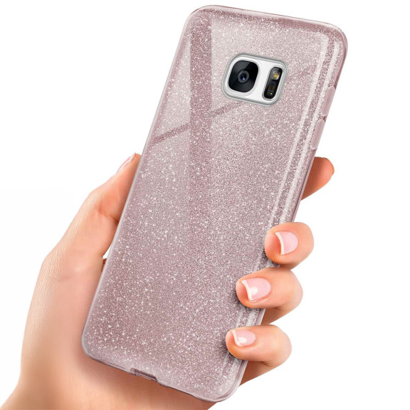 ONEFLOW Glitter Case Samsung Galaxy S7 mit Glitzer Look – Weiteres Produktbild 1