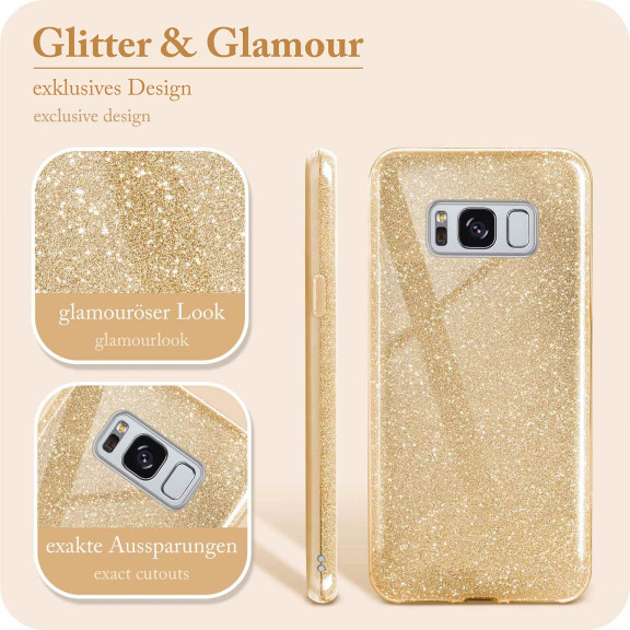 ONEFLOW Glitter Case Samsung Galaxy S8 mit Glitzer Look – Weiteres Produktbild 2