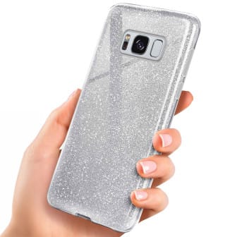 ONEFLOW ONEFLOW Glitter Case Samsung Galaxy S8 mit Glitzer Look – Sparkle-Silver