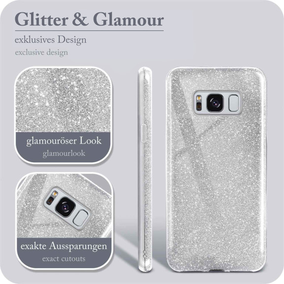 ONEFLOW Glitter Case Samsung Galaxy S8 mit Glitzer Look – Weiteres Produktbild 2