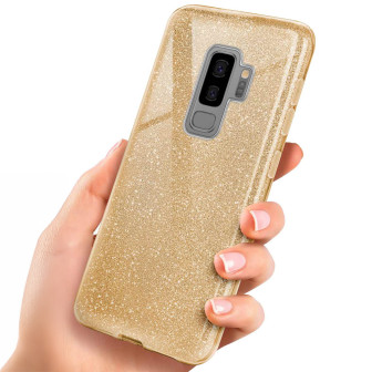 ONEFLOW Glitter Case Samsung Galaxy S9 Plus mit Glitzer Look – Shine-Gold ONEFLOW Glitter Case Samsung Galaxy S9 Plus mit Glitzer Look – Shine-Gold