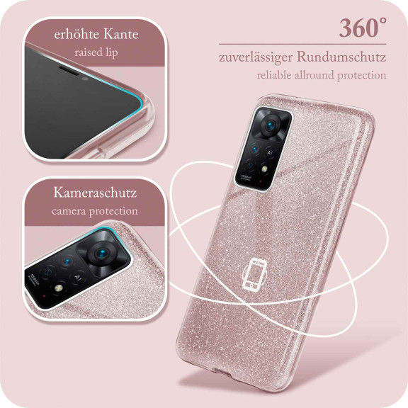 ONEFLOW Glitter Case Redmi Note 11 Pro mit Glitzer Look – Weiteres Produktbild 5