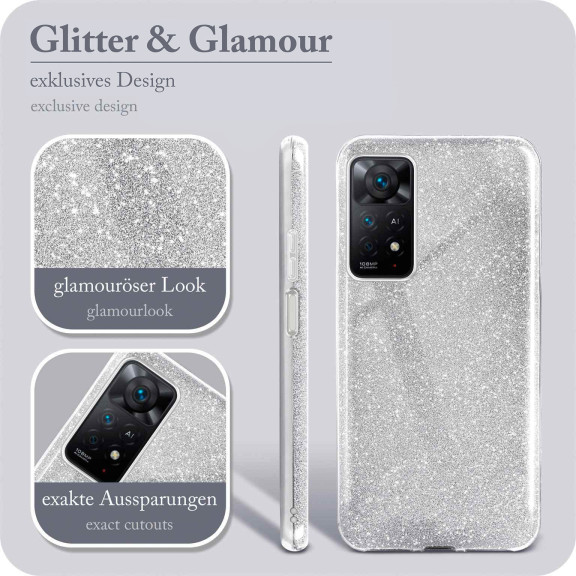 ONEFLOW Glitter Case Redmi Note 11 Pro 5G mit Glitzer Look – Weiteres Produktbild 2