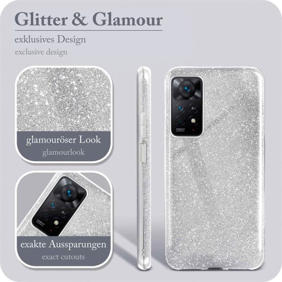 ONEFLOW Glitter Case Redmi Note 11 Pro 5G mit Glitzer Look – Weiteres Produktbild 2 ONEFLOW Glitter Case Redmi Note 11 Pro 5G mit Glitzer Look – Weiteres Produktbild 2