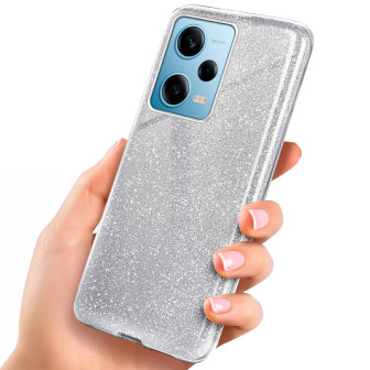 ONEFLOW Glitter Case Redmi Note 12 Pro 5G mit Glitzer Look – Sparkle-Silver ONEFLOW Glitter Case Redmi Note 12 Pro 5G mit Glitzer Look – Sparkle-Silver