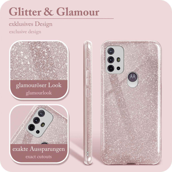 ONEFLOW Glitter Case Motorola Moto G30 mit Glitzer Look – Weiteres Produktbild 2