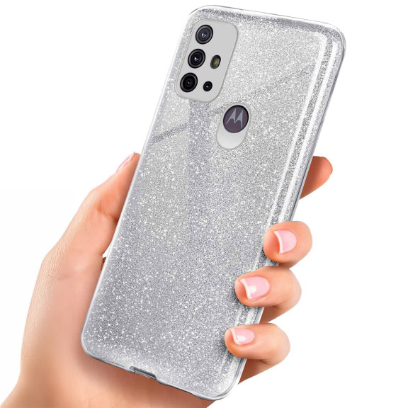 ONEFLOW Glitter Case Motorola Moto G30 mit Glitzer Look – Weiteres Produktbild 1