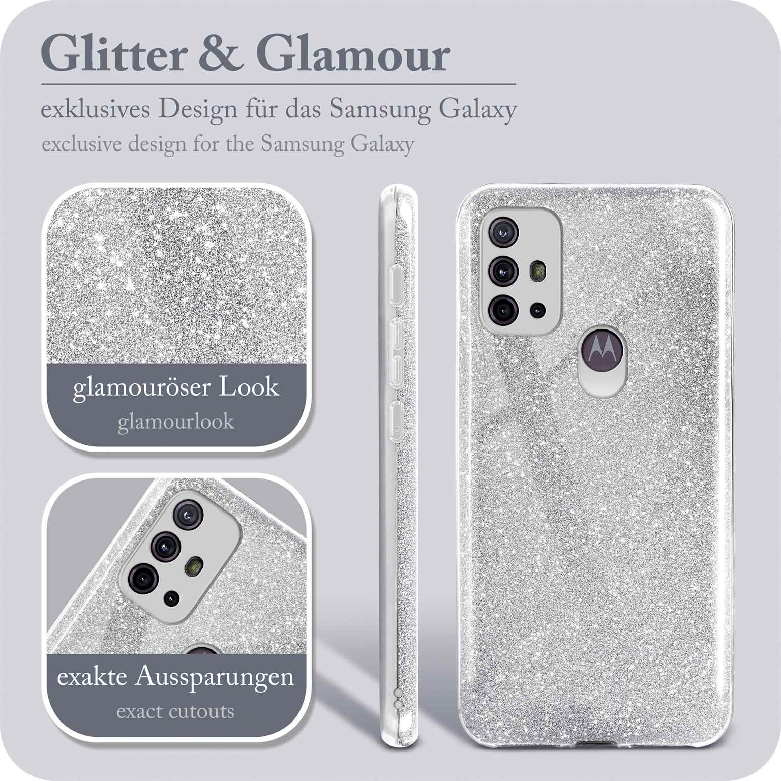 ONEFLOW Glitter Case Motorola Moto G30 mit Glitzer Look – Weiteres Produktbild 2