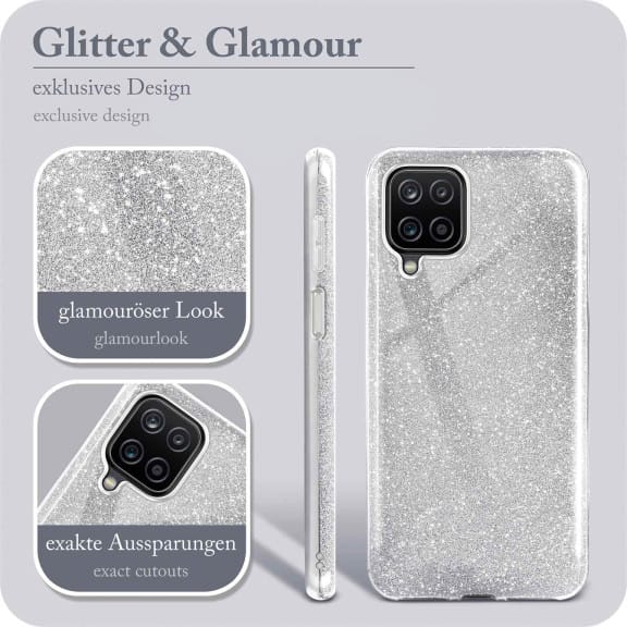 ONEFLOW Glitter Case Samsung Galaxy A12 mit Glitzer Look – Weiteres Produktbild 2 ONEFLOW Glitter Case Samsung Galaxy A12 mit Glitzer Look – Weiteres Produktbild 2