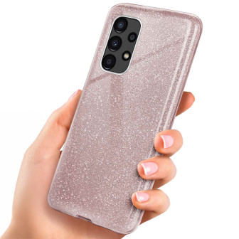 ONEFLOW Glitter Case Samsung Galaxy A13 (4G) mit Glitzer Look – Gloss - Rosé