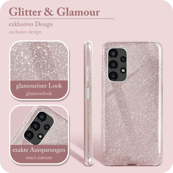 ONEFLOW Glitter Case Samsung Galaxy A13 (4G) mit Glitzer Look – Weiteres Produktbild 2