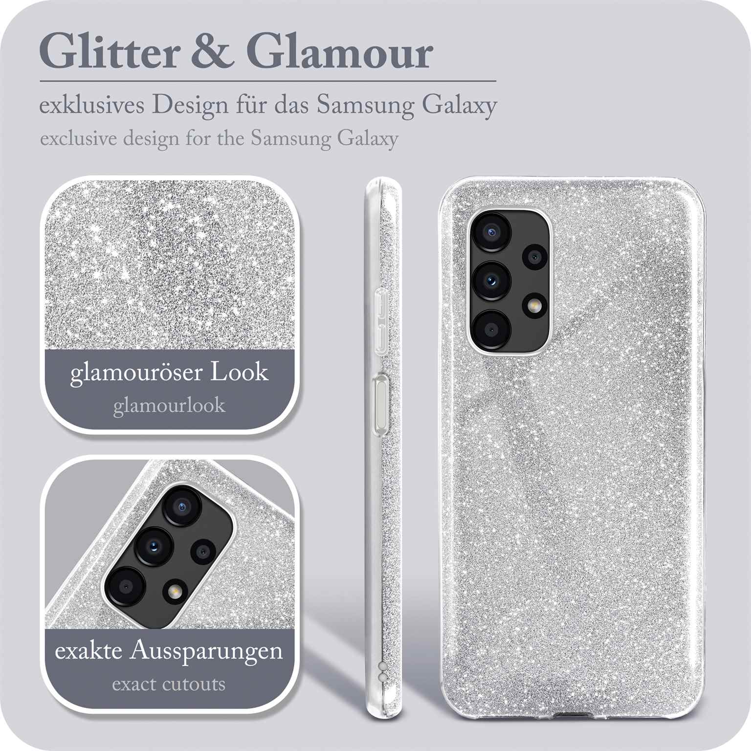 ONEFLOW Glitter Case Samsung Galaxy A13 (4G) mit Glitzer Look – Weiteres Produktbild 2