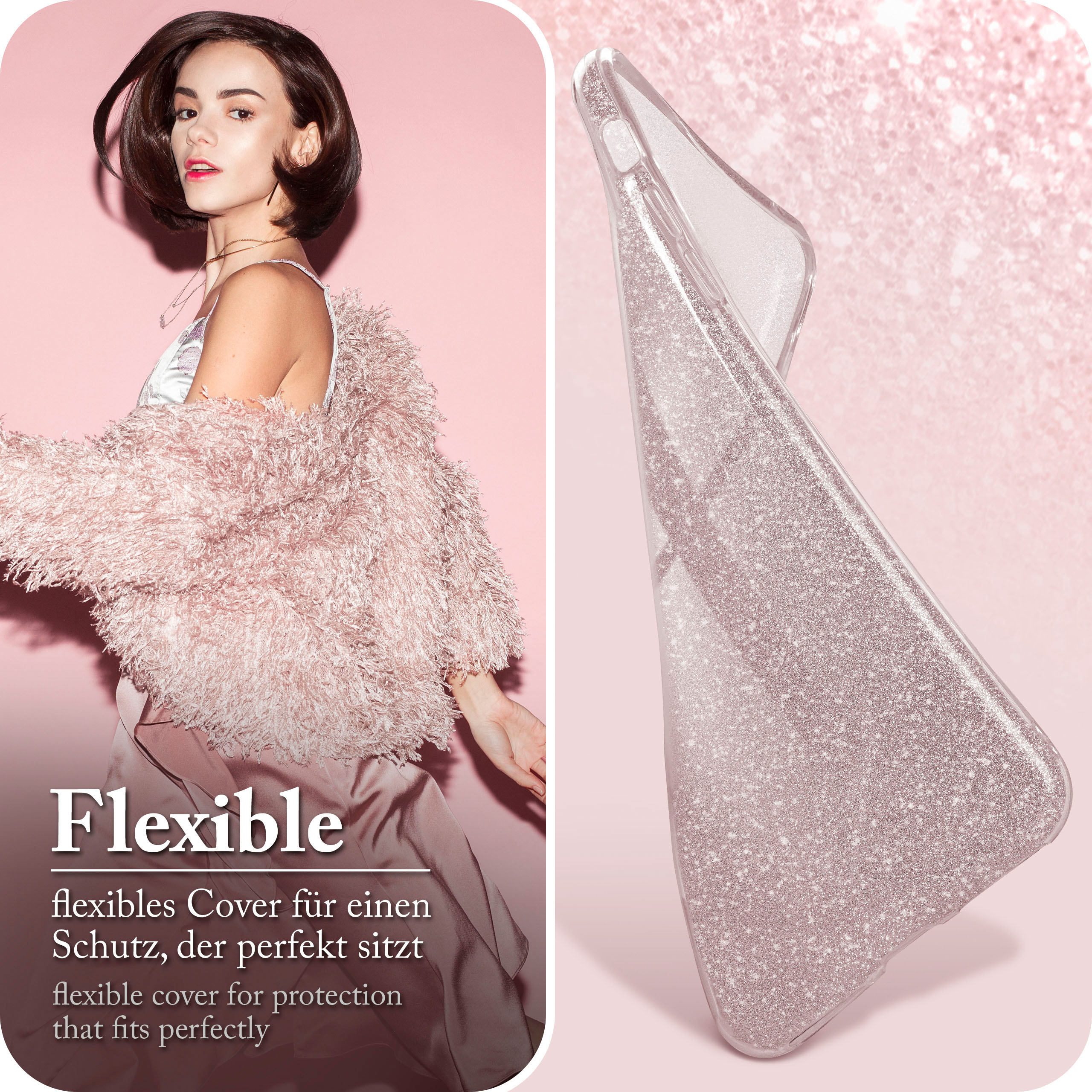 ONEFLOW Glitter Case Samsung Galaxy A14 (4G) mit Glitzer Look – Weiteres Produktbild 4