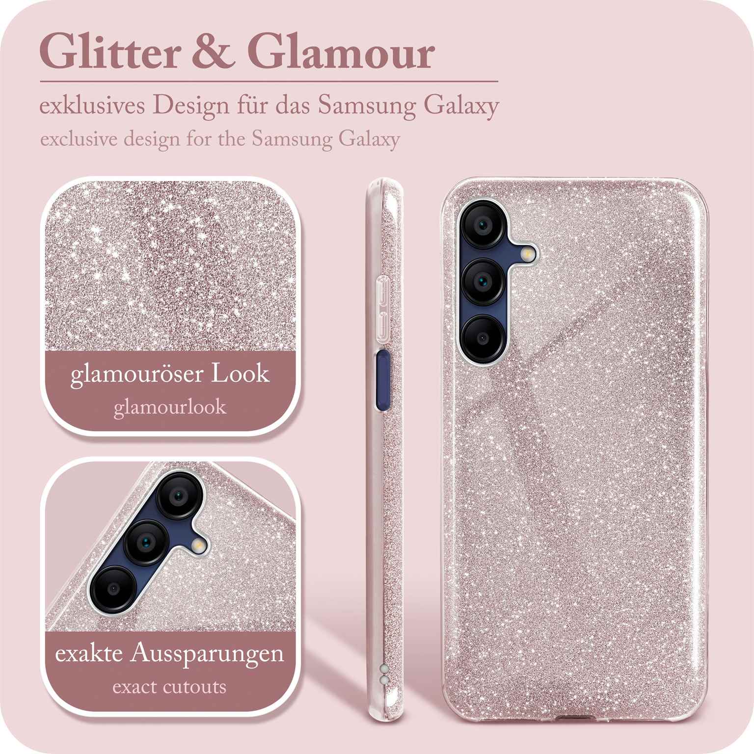 ONEFLOW Glitter Case Samsung Galaxy A15 5G mit Glitzer Look – Weiteres Produktbild 2