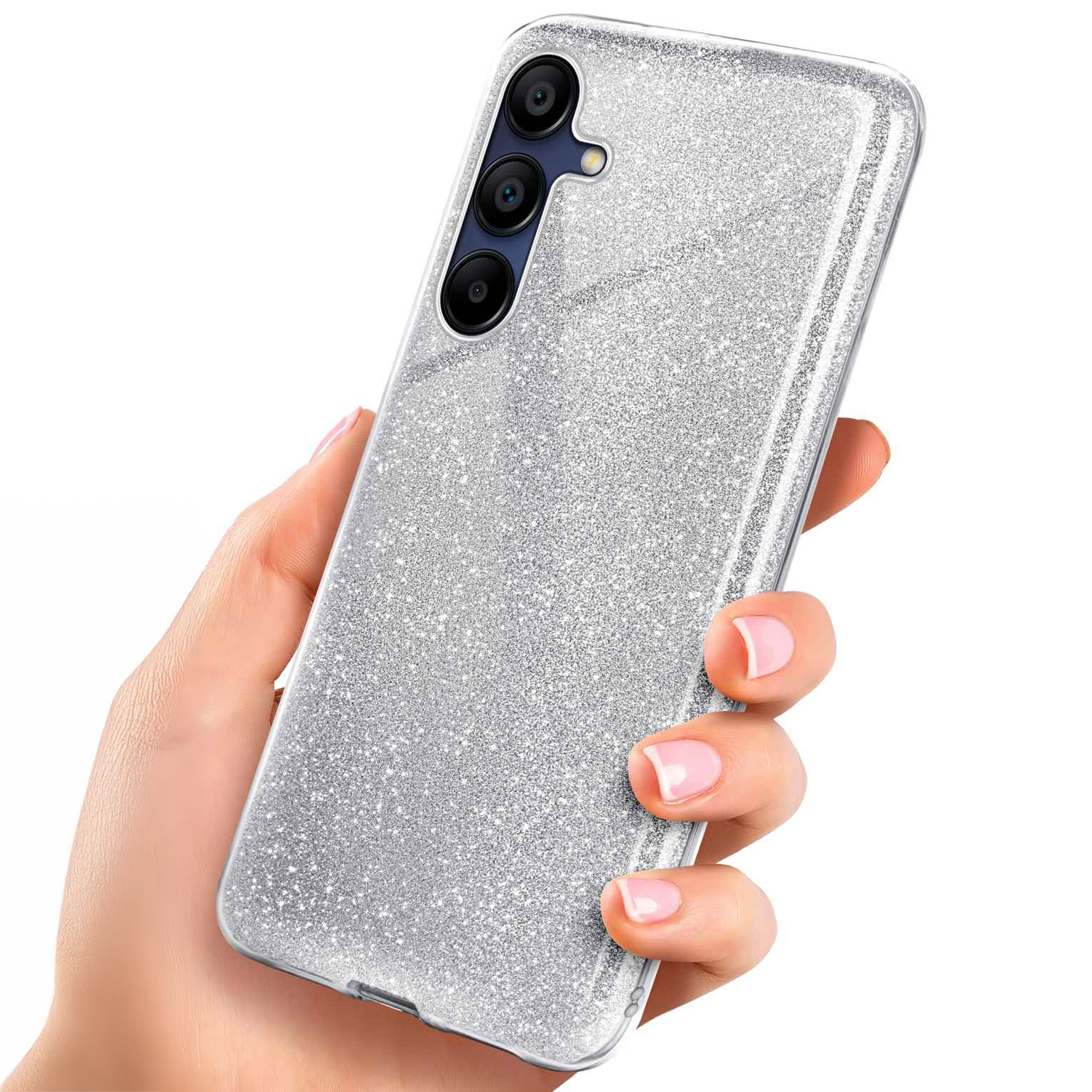 ONEFLOW Glitter Case Samsung Galaxy A15 5G mit Glitzer Look – Weiteres Produktbild 1