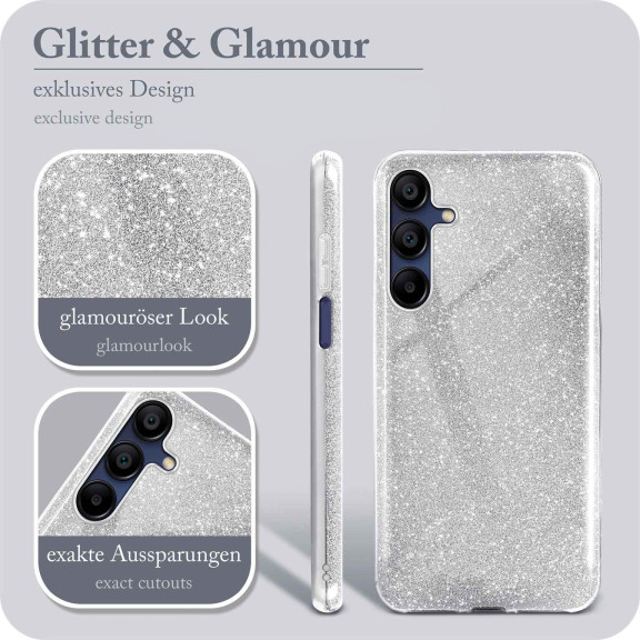 ONEFLOW Glitter Case Samsung Galaxy A15 5G mit Glitzer Look – Weiteres Produktbild 2