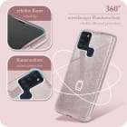 ONEFLOW Glitter Case Samsung Galaxy A21s mit Glitzer Look – Weiteres Produktbild 5