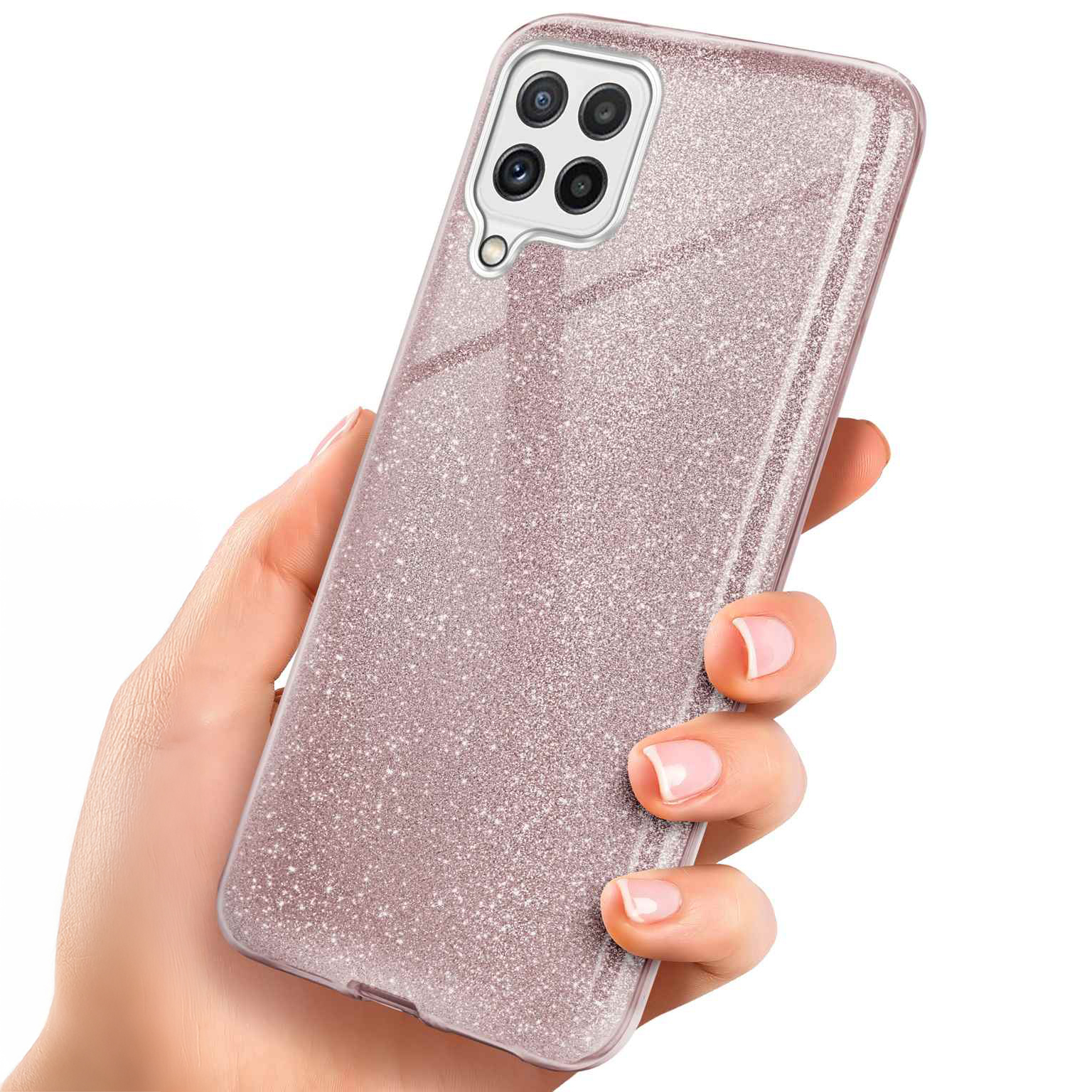 ONEFLOW Glitter Case Samsung Galaxy A22 (4G) mit Glitzer Look – Weiteres Produktbild 1