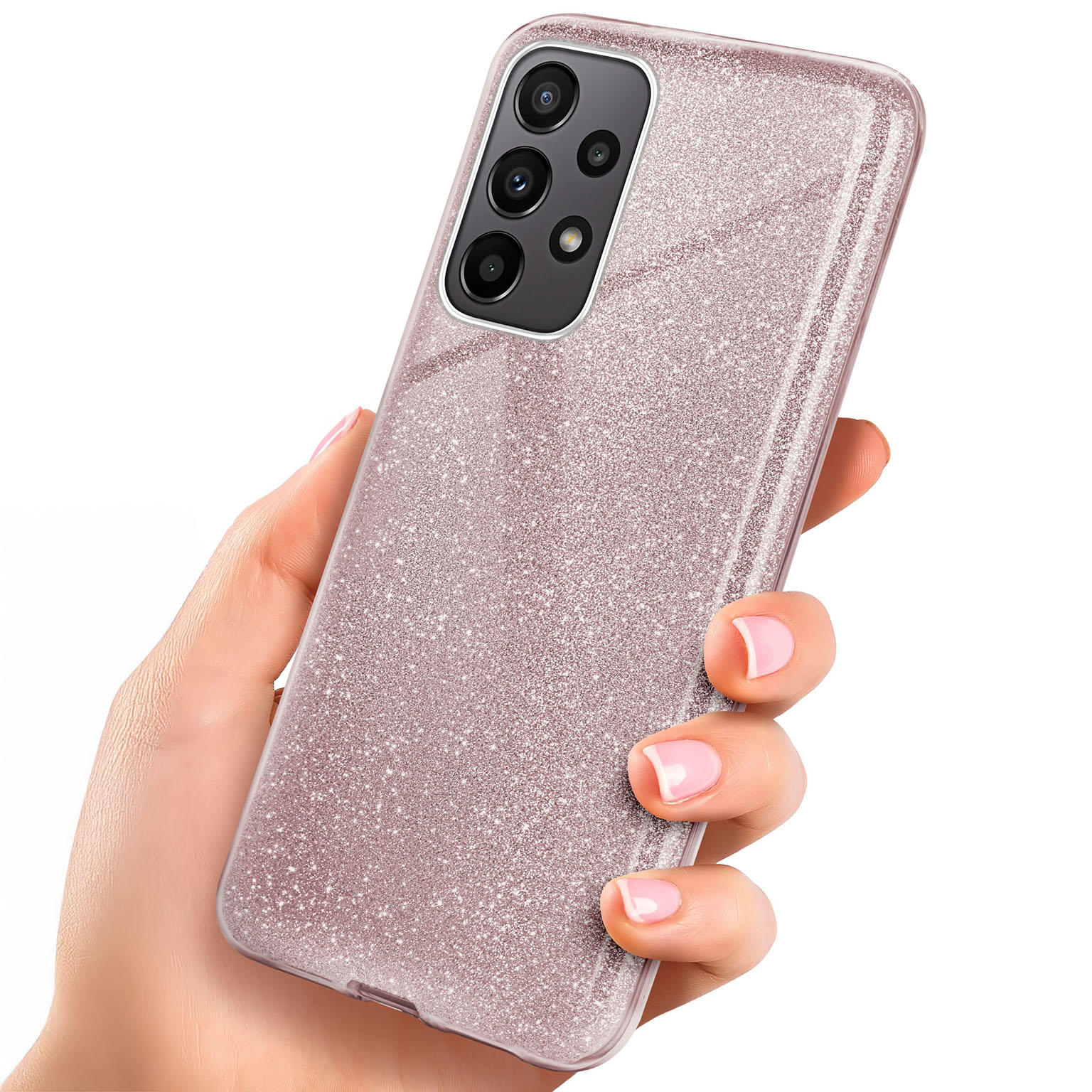 ONEFLOW Glitter Case Samsung Galaxy A23 5G mit Glitzer Look – undefined
