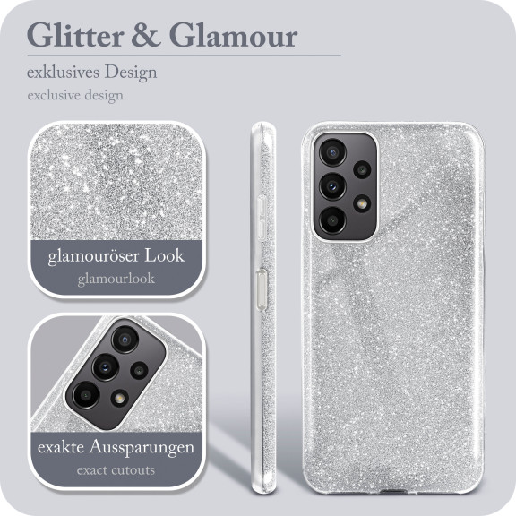 ONEFLOW Glitter Case Samsung Galaxy A23 5G mit Glitzer Look – Weiteres Produktbild 2