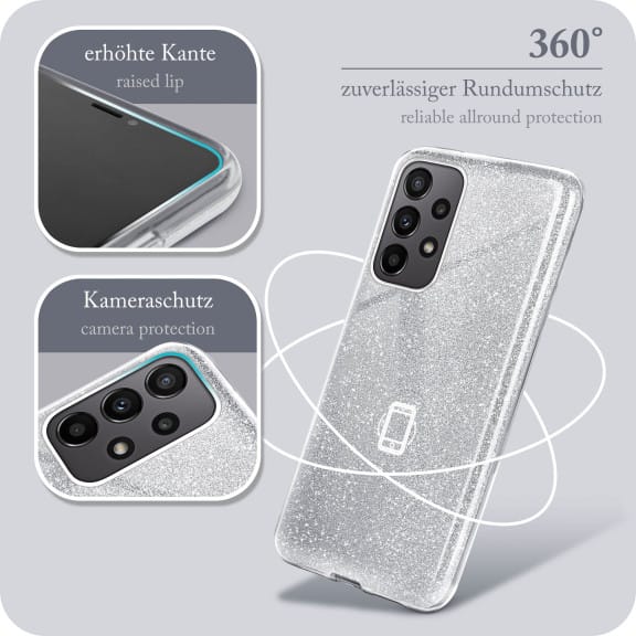 ONEFLOW Glitter Case Samsung Galaxy A23 5G mit Glitzer Look – Weiteres Produktbild 5 ONEFLOW Glitter Case Samsung Galaxy A23 5G mit Glitzer Look – Weiteres Produktbild 5
